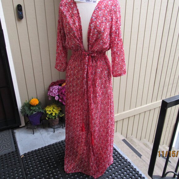 #466  NEW WOMAN'S SHEER COVER DRESS BY UNKNOWN  (SIZE 12) - Picture 2 of 4